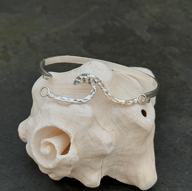 Hammered Wave Bangle