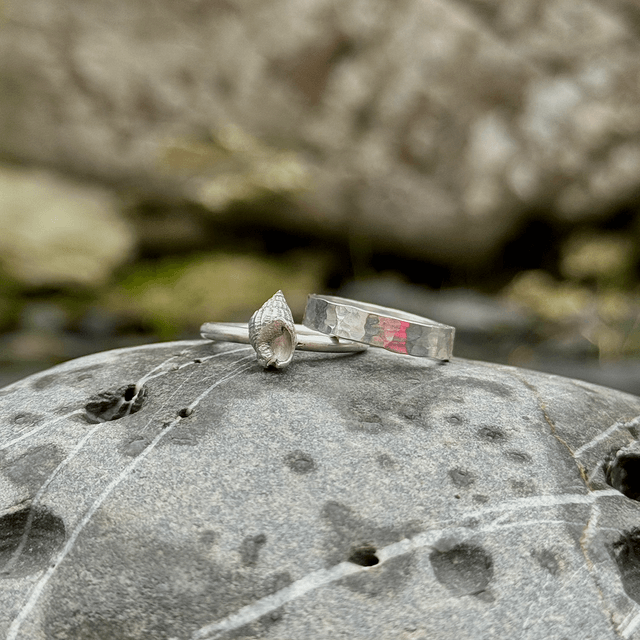 Silver Hammered Ring