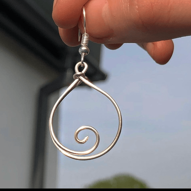 Silver Plated Wave Earrings