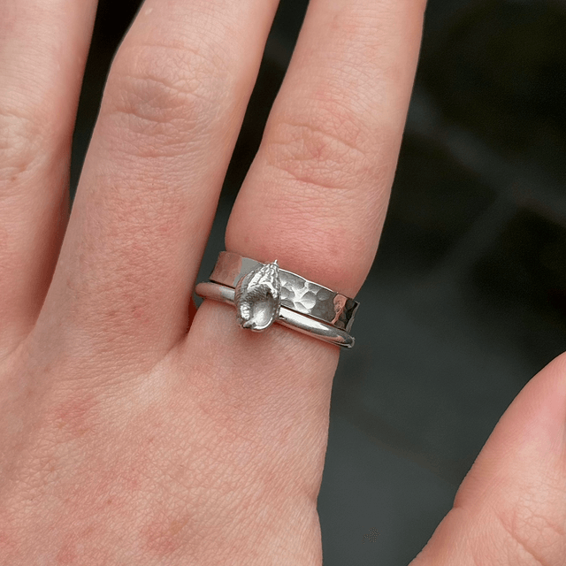 Silver Hammered Ring