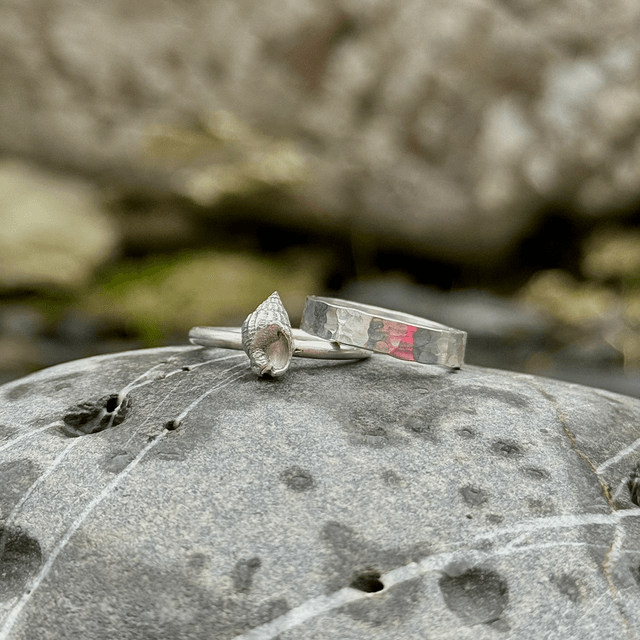 Silver Spiral Shell Ring