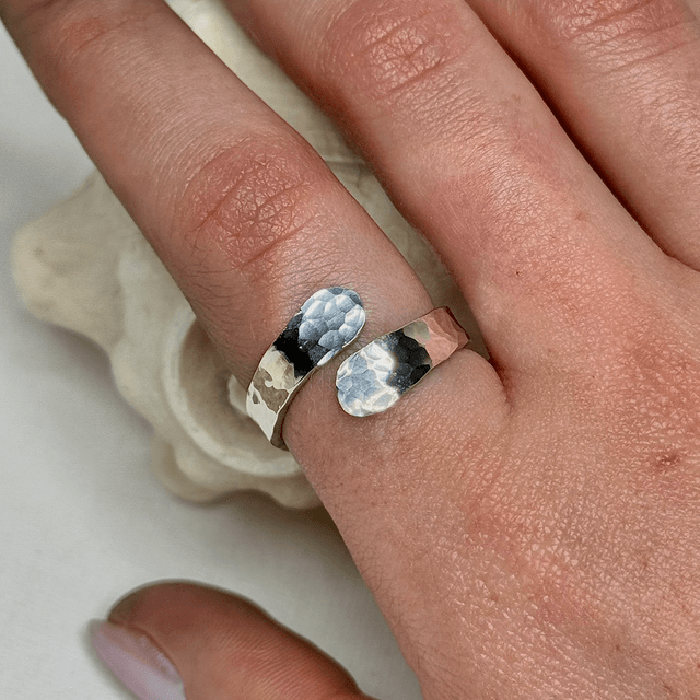 Hammered Wrap Ring